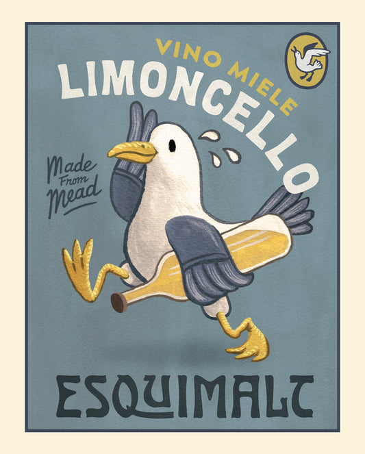 Vino Miele Limoncello Poster